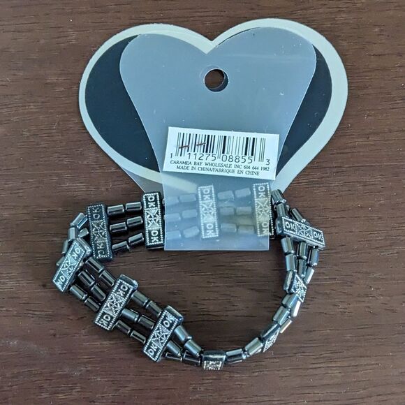 $5 Add On - NWT Caramea Hematite Stretch Bracelet - Picture 4 of 8